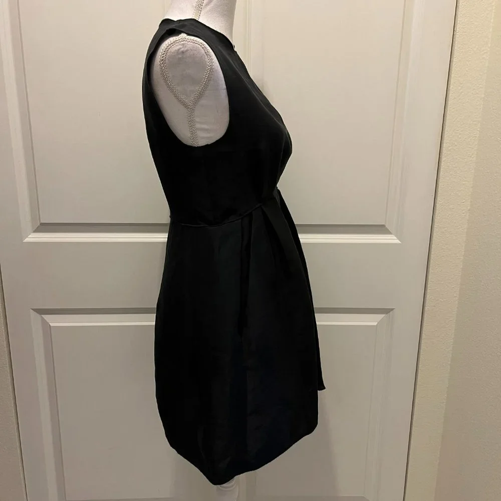 Ter et Bantine Black Dress with Pockets in 100% Silk - Picture 9 of 16